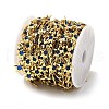 Brass Glass Link Chains CHC-R001-06G-04-3