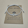 201 Stainless Steel Lotus Link Bracelets WGDDDBE-05-1
