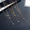 SHEGRACE 925 Sterling Silver Two-Tiered Necklaces JN700C-4