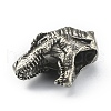 Dinosaur Head Shaped Brass Beads FIND-WH0143-86AS-2