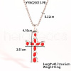 Stainless Steel Enamel Cross Pendant Necklaces YT7190-5-2
