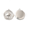 304 Stainless Steel Pendants STAS-F284-08P-1