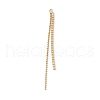 Brass Rhinestone Chain Tassel Big Pendants KK-P227-02G-2