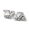 Brass Micro Pave Clear Cubic Zirconia Pendants KK-H460-12P-2