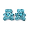 Handmade Polymer Clay Rhinestone Beads CLAY-NH0001-12D-1