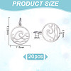 Unicraftale 20Pcs 304 Stainless Steel Charms STAS-UN0060-57-3
