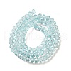 Transparent Baking Paint Glass Beads Strands X1-DGLA-A034-T6mm-D06-2