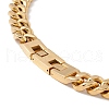 Ion Plating(IP) 304 Stainless Steel Curb Chains Necklace for Women NJEW-E155-02G-01-3