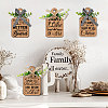 Wooden Pendant Decoration HJEW-WH0074-015-6