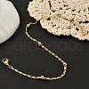 Rack Plating Brass Link Chain Bracelets for Women BJEW-G735-03G-2