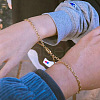 2Pcs Alloy Cable Chain Bracelets FS-WG00FDF-03-2