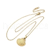 Shell Shape 304 Stainless Steel Pendant Necklaces NJEW-M096-20G-2