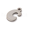 Non-Tarnish 201 Stainless Steel Charms STAS-U016-01P-C-2