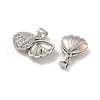 Brass Micro Pave Clear Cubic Zirconia Pendants KK-A214-08P-2