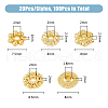 DICOSMETIC 100Pcs 5 Styles Rack Plating Alloy Spacer Beads KK-DC0004-13-2