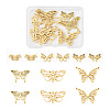 12Pcs 6 Styles 201 & 304 Stainless Steel & Stainless Steel Connector Charms STAS-TA0001-86-1