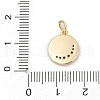 Brass Micro Pave Cubic Zirconia Charms KK-Q096-01G-3