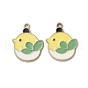 Alloy Enamel Pendants FIND-O003-03G-1