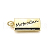 Rack Plating Brass Pendants KK-K401-70G-1