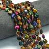 Dyed Natural Tiger Eye Beads Strands G-C116-A03-02-1