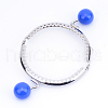 Iron Purse Frame Handle with Solid Color Acrylic Beads FIND-Q038P-D04-3