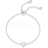 2Pcs Adjustable 201 Stainless Steel Link Bracelets FS-WGD474B-01-2