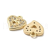 Brass Micro Pave Cubic Zirconia Pendants KK-H460-47G-2