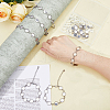 8Pcs Round 304 Stainless Steel Cabochon Setting Bracelets BJEW-AB00017-6