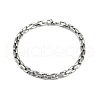 201 Stainless Steel Cuba Style Chian Bracelet for Men BJEW-B138-06P-02-4