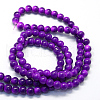 Baking Painted Glass Round Bead Strands DGLA-Q020-8mm-34-3