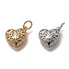 Brass Micro Pave Clear Cubic Zirconia Charms ZIRC-B002-62-1
