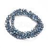 Electroplate Glass Beads Strands EGLA-L018-B-FR03-3