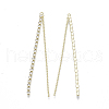 Brass Rhinestone Cup Chain Big Pendants X-KK-R129-06G-2