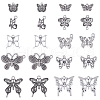 SUNNYCLUE 80Pcs 10 Styles Tibetan Style Alloy Charms TIBE-SC0001-94-1
