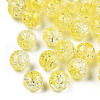 Transparent Crackle Acrylic Beads CACR-N002-03B-2