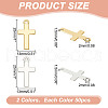 HOBBIESAY 100Pcs 2 Colors Tibetan Style Alloy Pendants FIND-HY0003-72-2