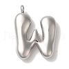Non-Tarnish Ion Plating(IP) 304 Stainless Steel Pendants STAS-M017-08P-23-1