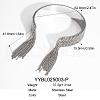 European and American Style Fringed Stainless Steel Cuff Bangles for Women OT8697-2-2