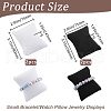 Beebeecraft 4Pcs 2 Colors Lint Bracelet/Watch Pillow Jewelry Displays BDIS-BBC0001-01-2