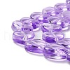 Transparent Glass Beads Strand GLAA-F112-03D-4
