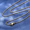 Brass Chain Necklaces X-MAK-L009-10G-1