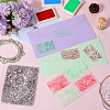 CRASPIRE 3Pcs 3 Styles Flower Clear Silicone Stamps DIY-CP0009-81-3