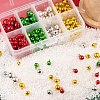 Christmas Theme PVD Vacuum Plating Brass Bell Charms KKB-LS0001-01-5