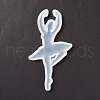 Ballet Dancer Shape Food Grade Silhouette Silicone Lollipop Molds DIY-D069-07-3