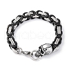 201 Stainless Steel Byzantine Chain Bracelets BJEW-B078-160P-2