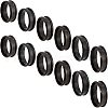 Unicraftale 12Pcs 6 Style Stainless Steel Grooved Finger Ring Settings STAS-UN0031-37-1