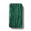 Synthetic Malachite Pendants G-C028-06-3