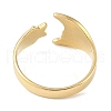 Ion Plating(IP) 304 Stainless Steel Enamel Cuff Finger Rings RJEW-L107-082G-02-3