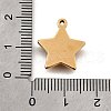 304 Stainless Steel Micro Pave Rhinestone Pendants Charms STAS-K256-28G-03-3