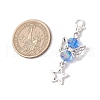 12Pcs 6 Colors Transparent Electroplate Glass Pendant Decorations HJEW-JM03144-3